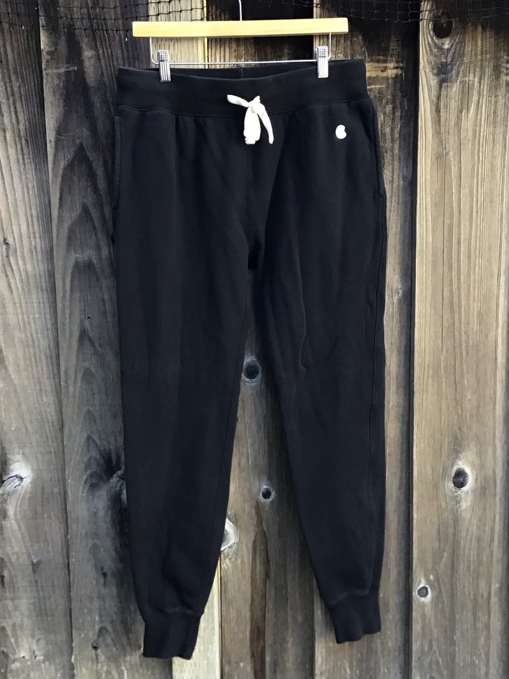 Todd Snyder Champion Black Jogger Sweatpants Mens Medium Drawstring USA